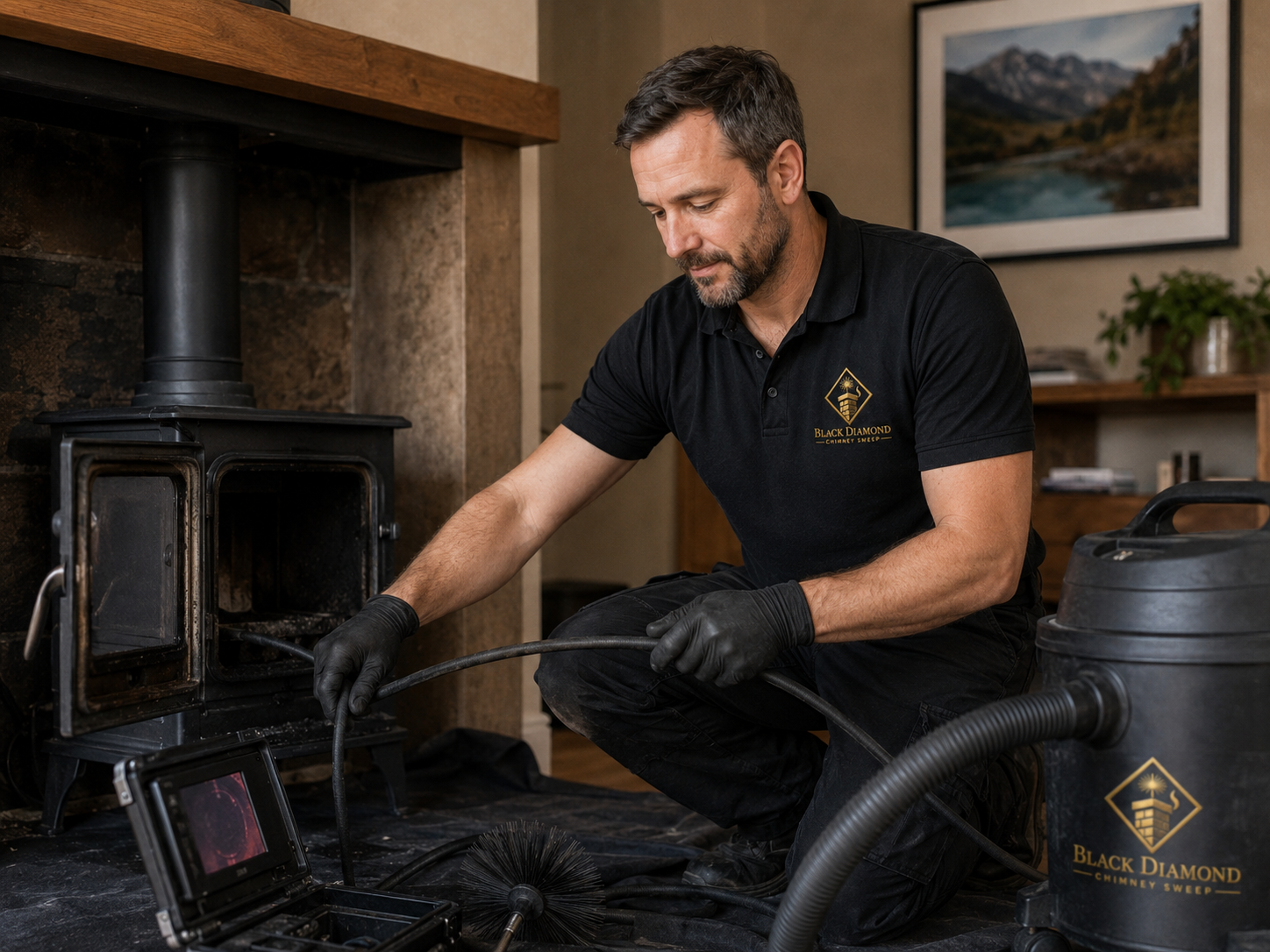 CCTV inspection of a flue